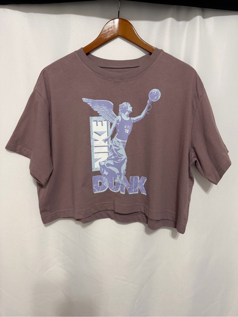 Nike Loose Fit Graphic Tee - Mauve Brown size L new w tags